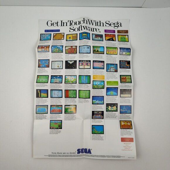 "Take Hold Of The Sega Adventure" Sega Master System SMS 1987 Promo Poster - Picture 7 of 9